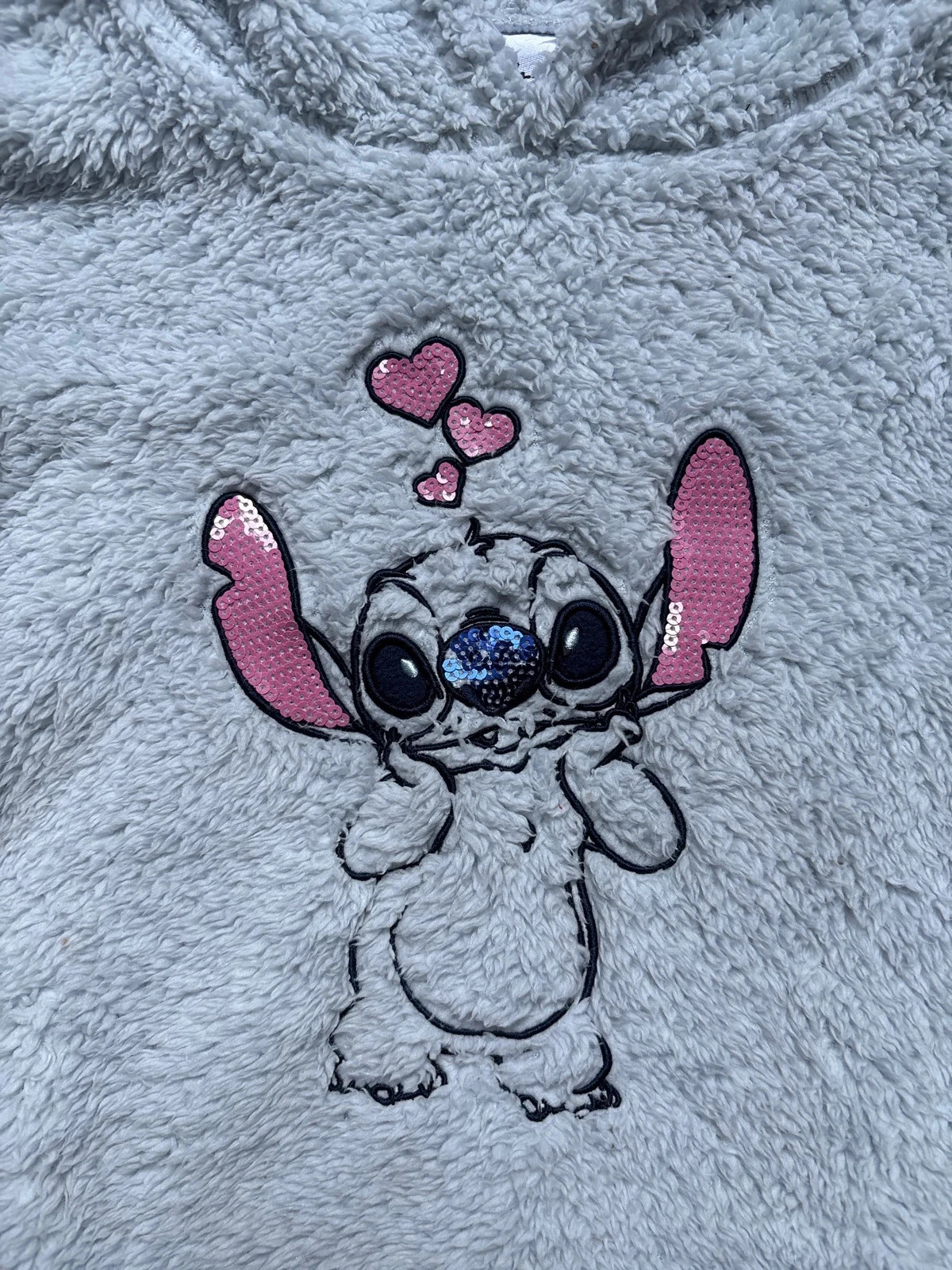 Suéter com capuz macio Stitch 10 anos – photo 3